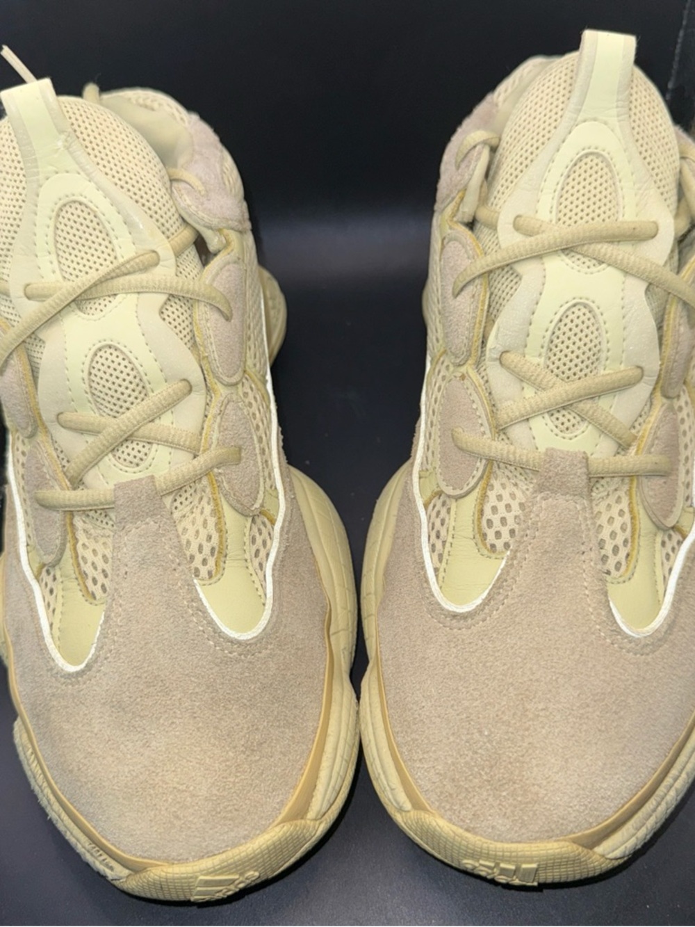 Size 12 - adidas Yeezy 500 Super Moon Yellow, DB2966, Clean, No Box, Good Cond